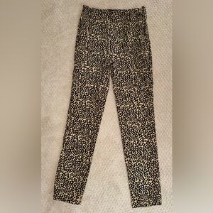 Who What Wear Leopard Print Ankle Pants Stretchy Slacks 6